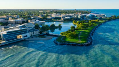 View of Northwestern campus